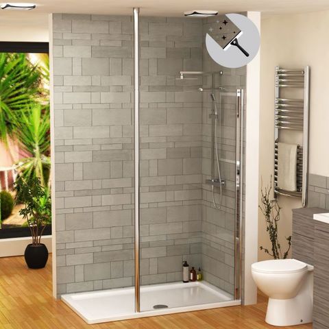 Walk in shower enclosure is trendy and healthy