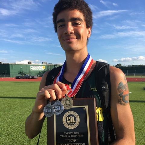 Oliver Houston of the Stratford Spartans Track & Field Team