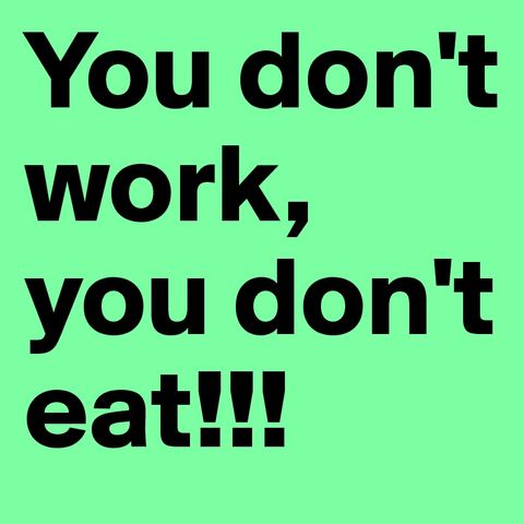 Bible Study Exercise: If You Don't Work You Don't Eat