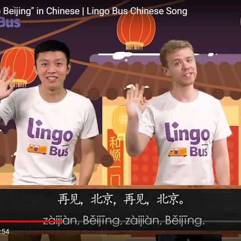 Learn a Chinese song with Lingo Bus