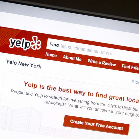 Yelp includes gender-neutral restrooms in its reviews.