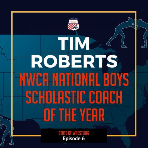 NWCA National Scholastic Boys Coach of the Year Tim Roberts of Dundee (Mich.)