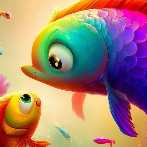 EL PEZ ARCOIRIS ¿Qué hizo el pez más bonito? 😮 Audiocuentos 🤗 La lección del pez arcoiris