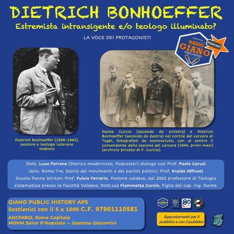 DIETRICH BONHOEFFER: estremista intransigente e/o teologo illuminato? | Paolo CARUSI, Eraldo AFFINATI, Fulvio FERRARIO, Fiammetta CURCIO