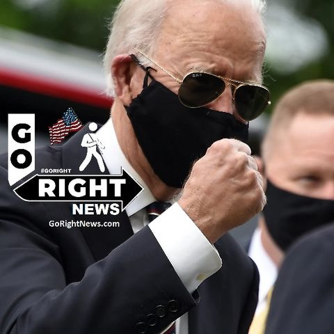 Biden coughs into his hand, then proceeds to shake hands with the public while maskless