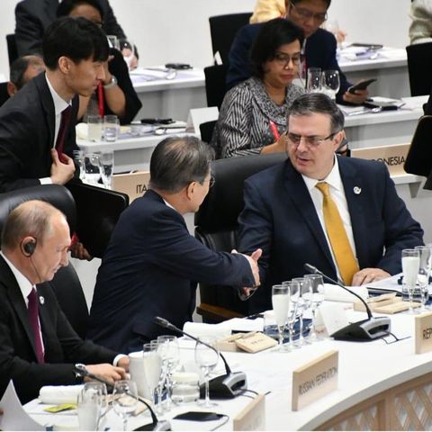 Ebrard inició su participación en el G-20