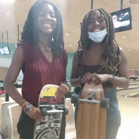 Black Girls Skate Boarding