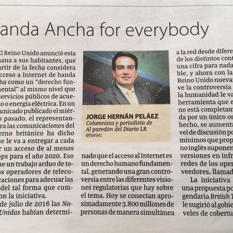 Banda ancha for everybody