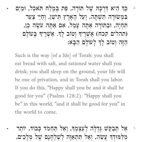Mishnah pirkei aveos Perek 6 Mishnah 3 and 5