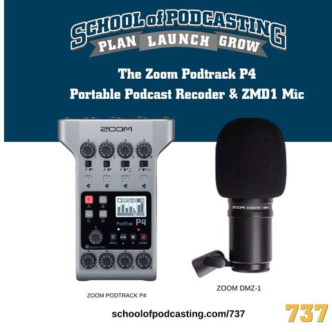 The Zoom Podtrack P4 Portable Podcast Recorder