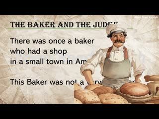 56. Learning English with stories - The baker and the judge, Learning English Vocabulary through story