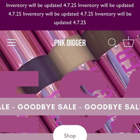 PNK Digger Takes 80% Off Inventory!