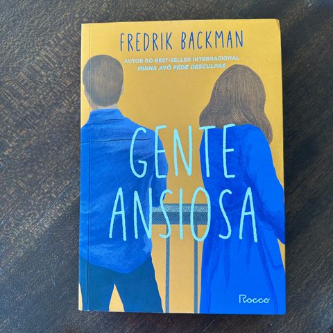 1ª (PRIMEIRA)leitura do livro "Gente Ansiosa" de Fredrik Backman
