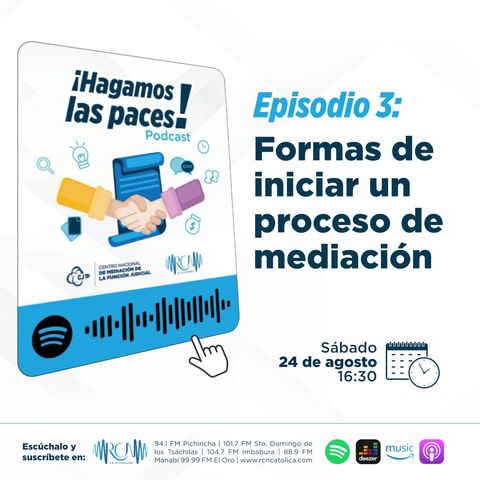 Formas de iniciar un proceso de mediación | T1E3