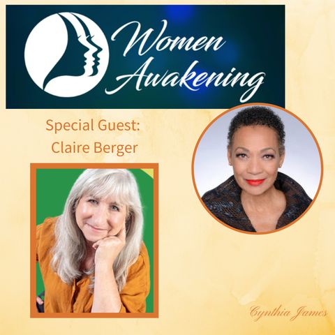 Cynthia with Claire Berger author of HOW MUCH IS ENOUGH? GETTING MORE BY LIVING WITH LESS