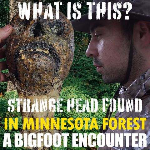 A BIGFOOT ENCOUNTER FROM MINNESOTA | A STRANGE HEAD FOUND IN THE FOREST (WHAT IS IT?)