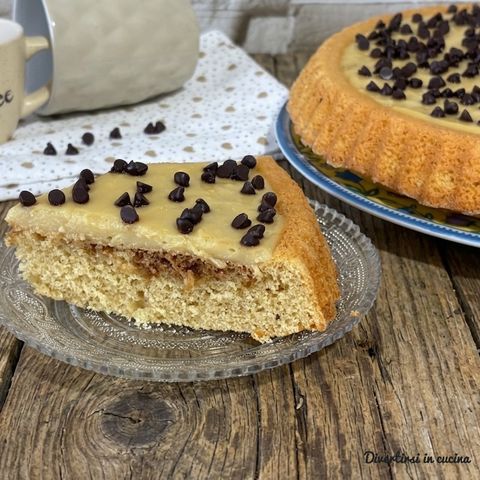 Crostata morbida con crema al caffè