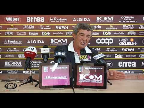 Mister Auteri in sala stampa prima del derby Reggina - Catanzaro