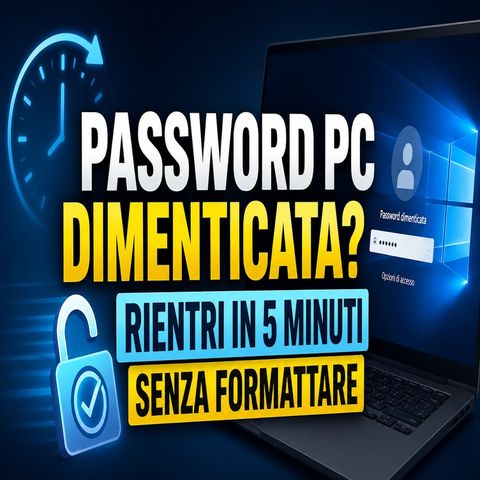Password del PC dimenticata_ Non formattare, si risolve prima