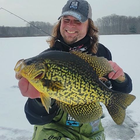 Ryan Salemi with a Northwest Wisconsin Ice fishing report on The Fishin Hole with Hurricane Jerry