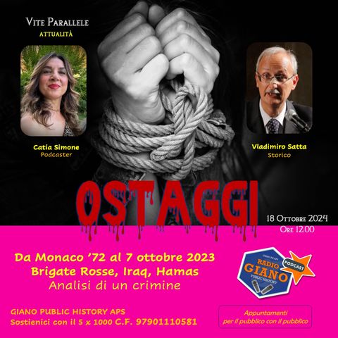 OSTAGGI | Da Monaco ’72 al 7 ottobre 2023. Brigate Rosse, Iraq, Hamas. Analisi di un crimine | Catia Simone dialoga con Vladimiro Satta