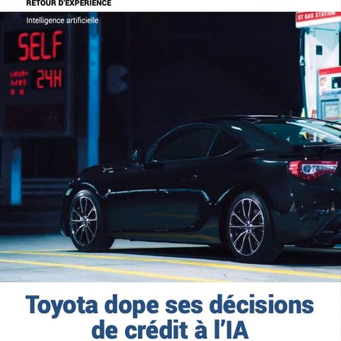 LMI 11 Rex Toyota dope ses décisions de crédit à l’IA