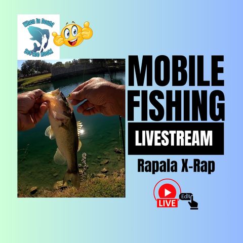 Ultralight Baitcasting - Rapala X-Rap for Pond Bass Fishing - Mobile Fishing Livestream 38 (Audio Podcast)