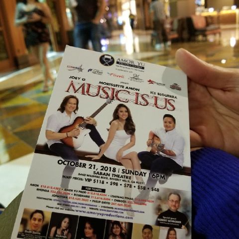 Music Is Us ft Aiza Seguerra, Morissette Amon & Joey G of Side A Band Live In Beverly Hills on Oct 21, 2018