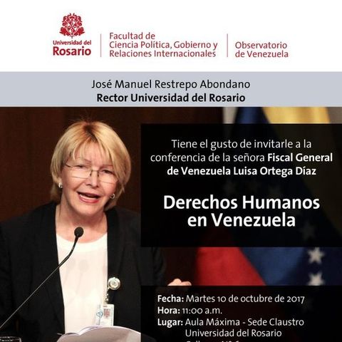 Fiscal de Venezuela, Luisa Ortega, habló en URosario