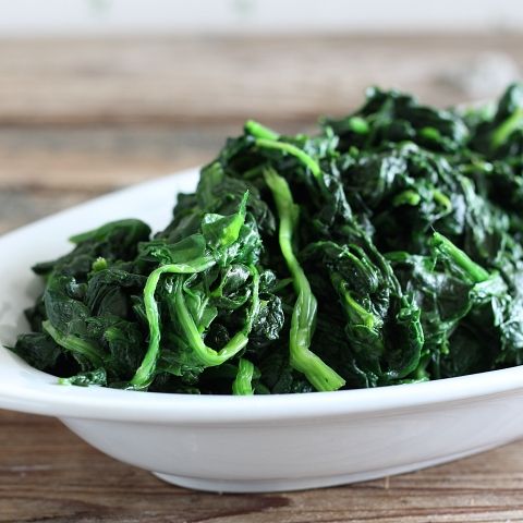 Spinaci al microonde
