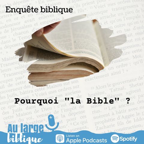 #96 Enquête (1) Pourquoi "La Bible" ?