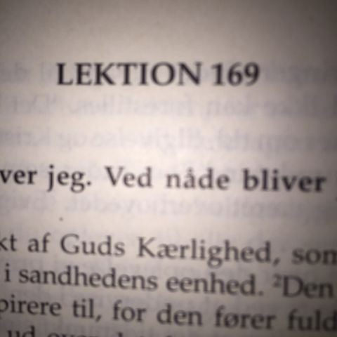 Lektion 168. Et kursus i mirakler.