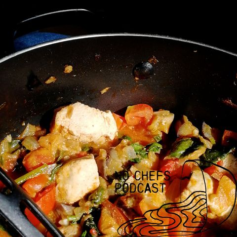 Chicken + Aubergine stew (20 + 10 minutes)
