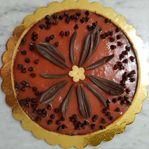 Crostata con gelo di anguria