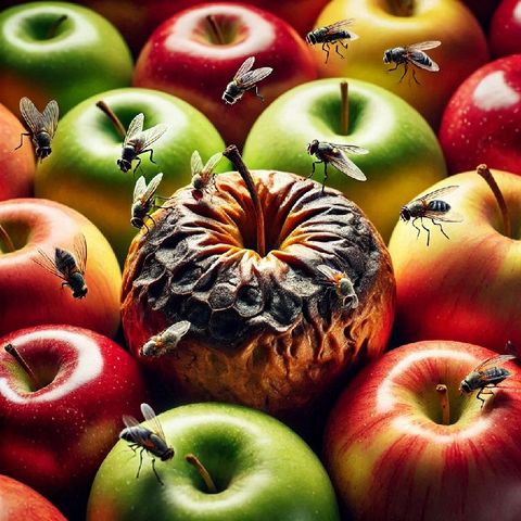 El efecto "manzana podrida"