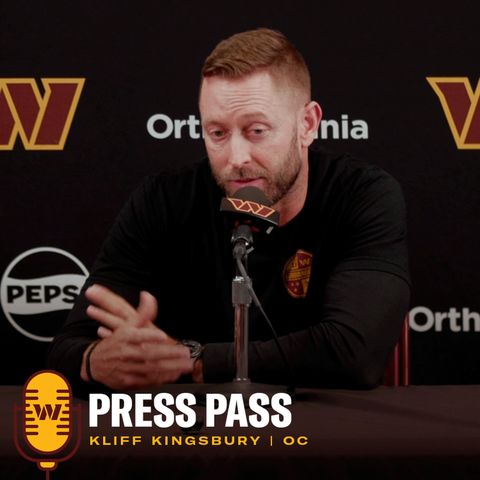 OC Kliff Kingsbury | November 7, 2024 | Press Pass | Washington Commanders | NFL