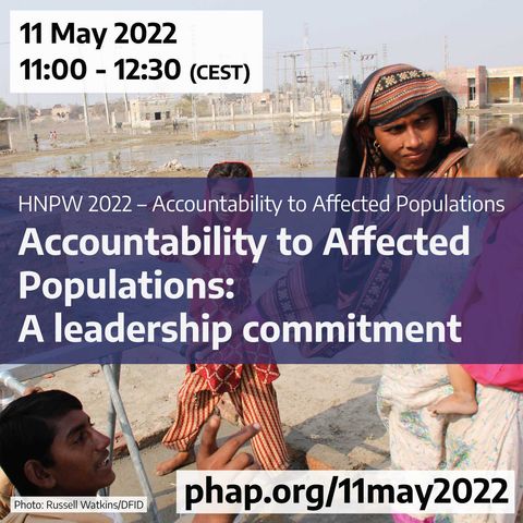 Accountability to Affected Populations – A Leadership Commitment
