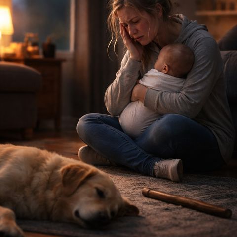 The dog is the protector.
