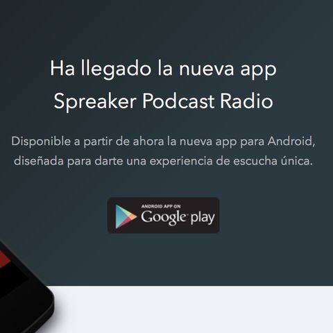 Nueva App @Spreaker para #Android #Podcast
