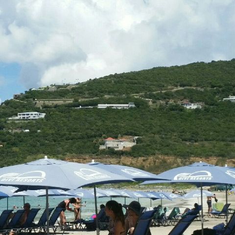 On the Bebe Beach Resort St Maarten.
