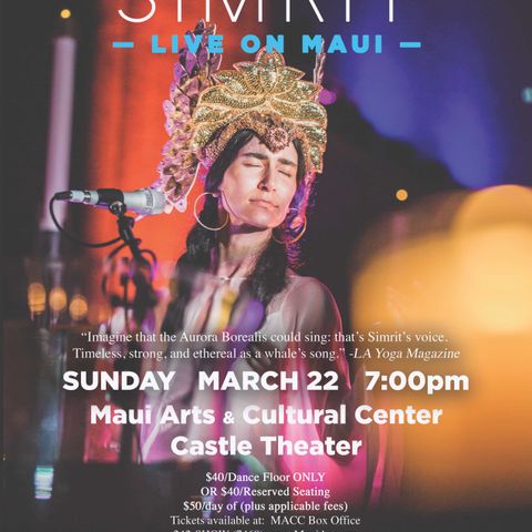 Simrit, March 22 at MACC