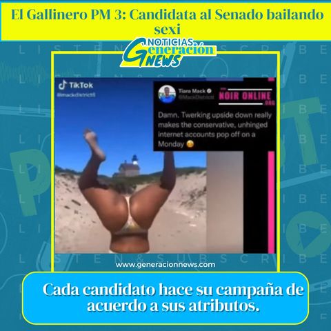 965: El Gallinero PM 3: Candidata al Senado bailando sexi - #primeraennoticias