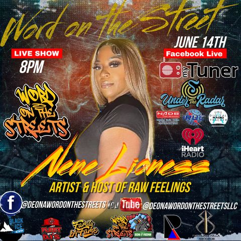 I got my girl follow FleetDj Host, Artist and Host of Raw Feelings, Nene Lioness in the building. (1)