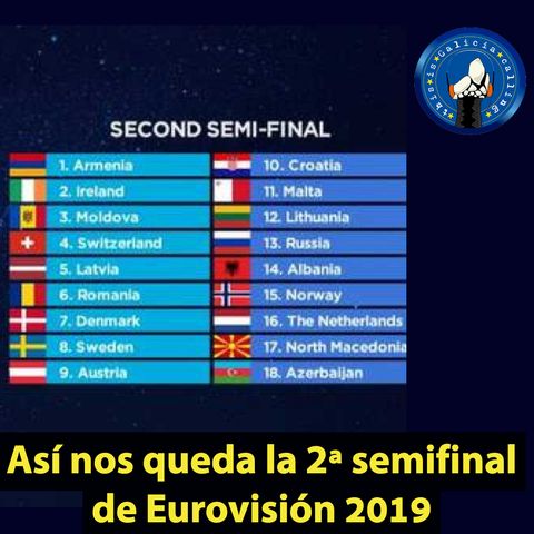 T.I.G.C. Así nos queda la 2ª semifinal de Eurovisión 2019 (2x17)