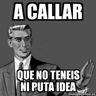 NO TENÉIS NI PUTA IDEA DE ENTRENAR