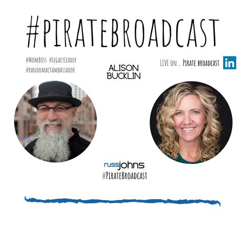 Join Alison Bucklin on the #PirateBroadcast