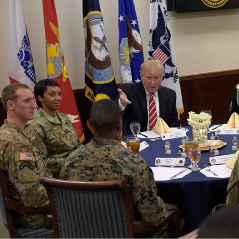 Trump Pumps Up Troops