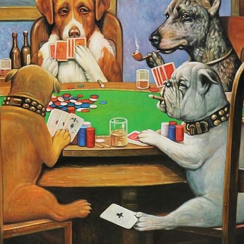 What's the Story Behind Dogs Playing Poker?