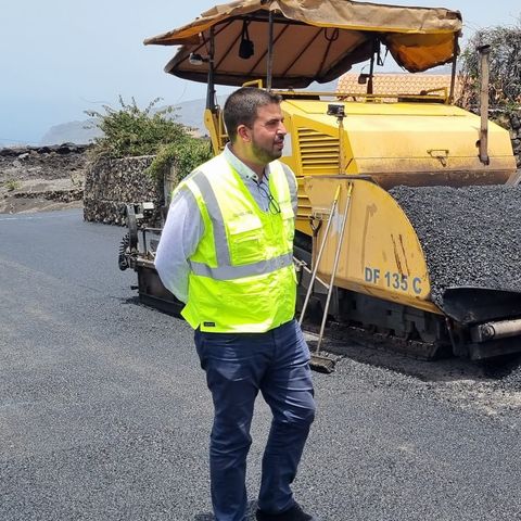 Declaraciones de Borja Perdomo tras terminar las obras del tramo de Todoque recuperado de las coladas