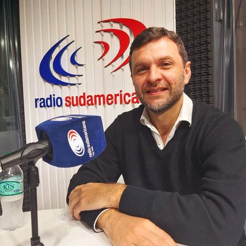 Marcos Hanke con Noelia Maciel (Radio Sudamericana)